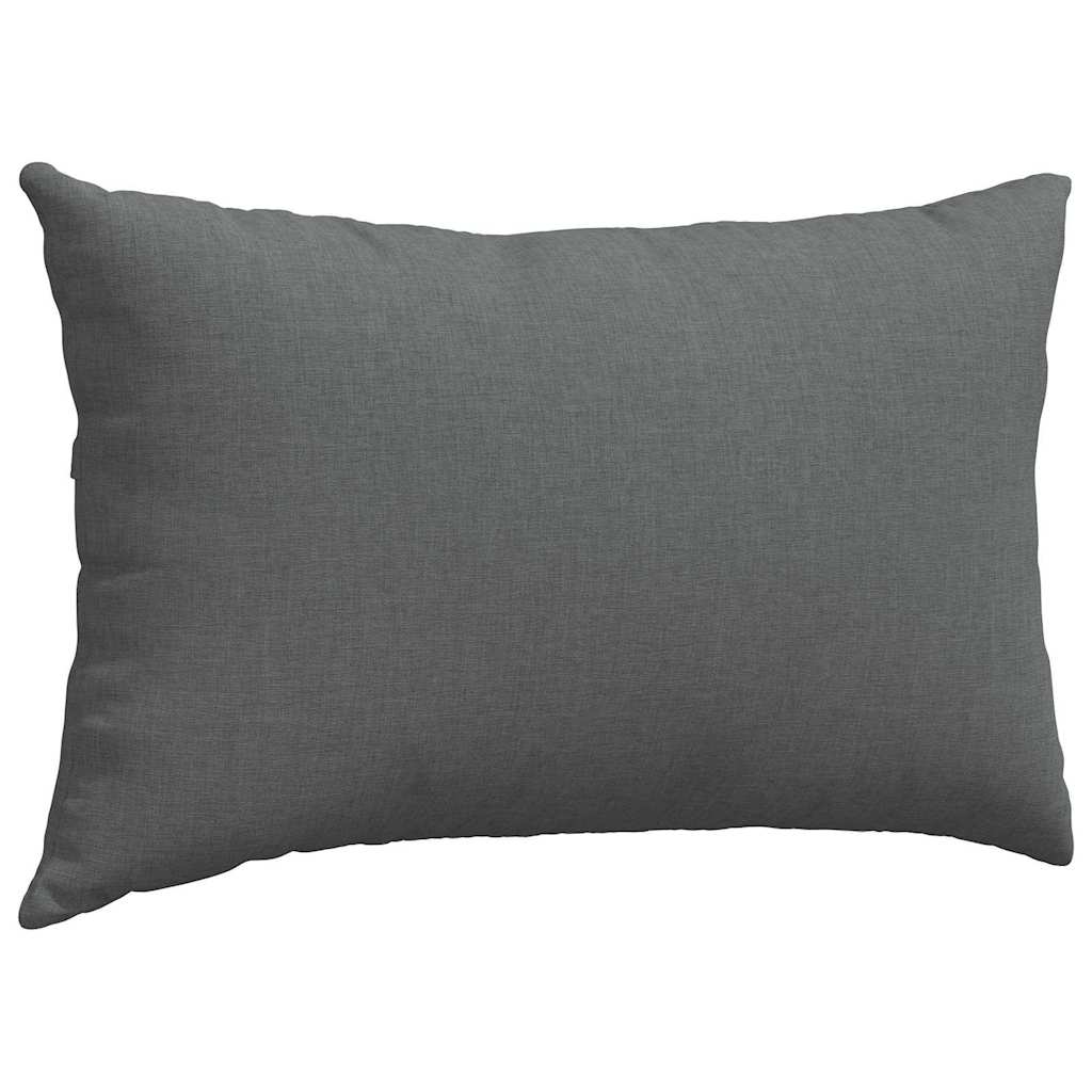 vidaXL Poduszki na sofę 2 pcs Ciemnoszary 50 x 30 cm tkanina
