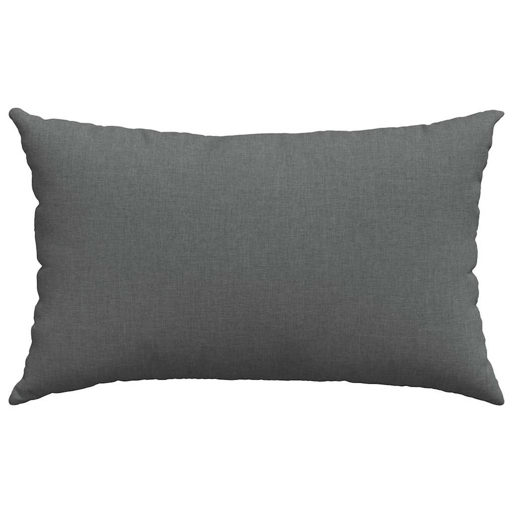 vidaXL Poduszki na sofę 2 pcs Ciemnoszary 50 x 30 cm tkanina