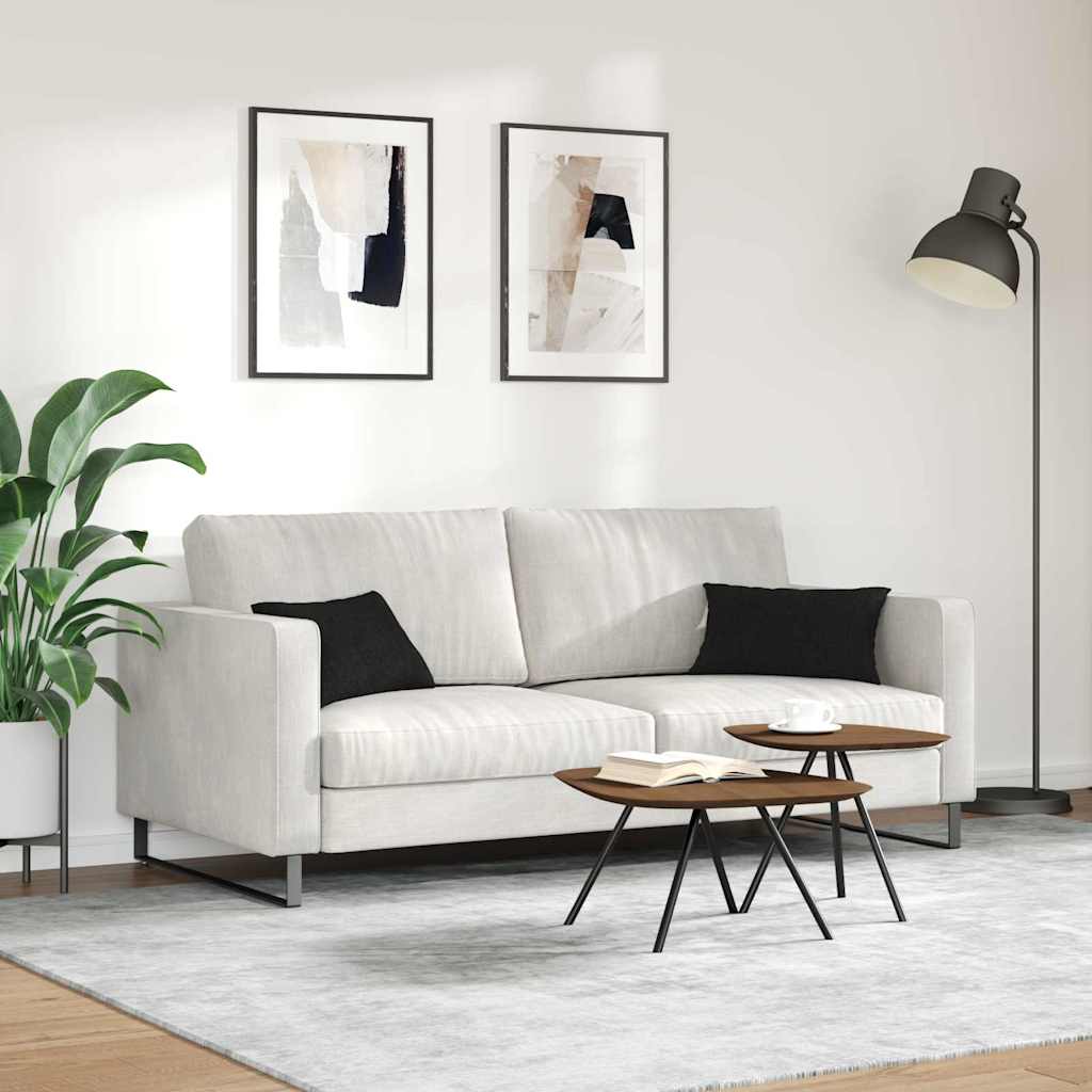 vidaXL Poduszki na sofę 2 pcs Czarny 50 x 30 cm tkanina