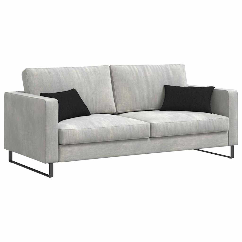 vidaXL Poduszki na sofę 2 pcs Czarny 50 x 30 cm tkanina