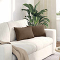 vidaXL Poduszki na sofę 2 pcs Brązowy 50 x 30 cm tkanina
