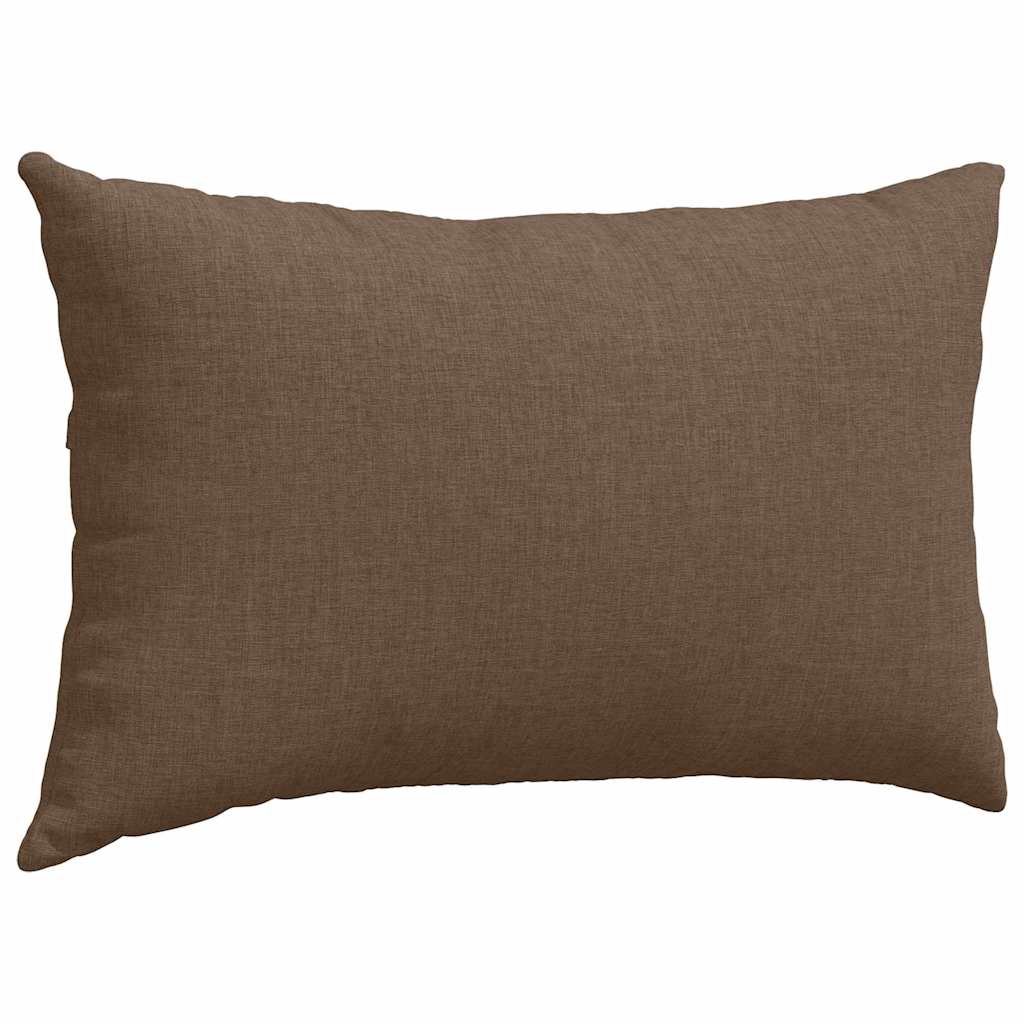 vidaXL Poduszki na sofę 2 pcs Brązowy 50 x 30 cm tkanina