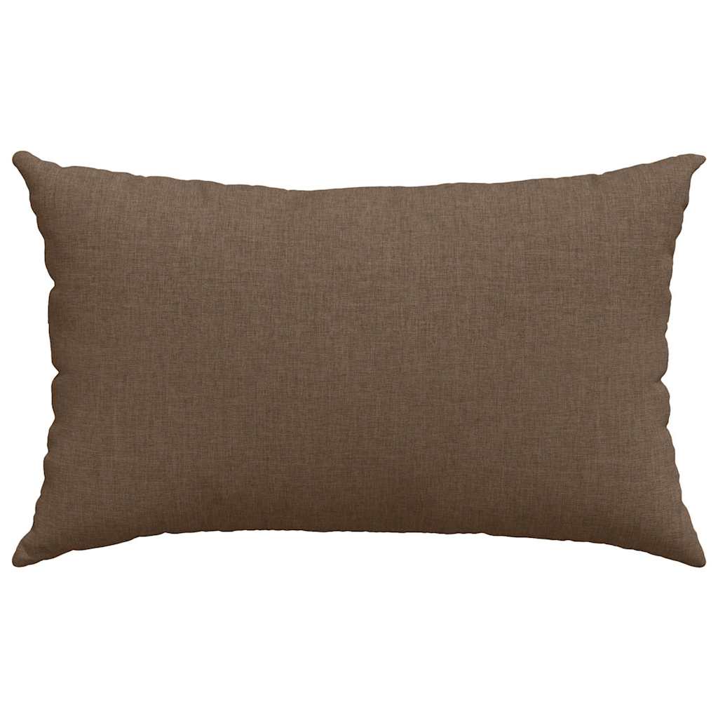 vidaXL Poduszki na sofę 2 pcs Brązowy 50 x 30 cm tkanina