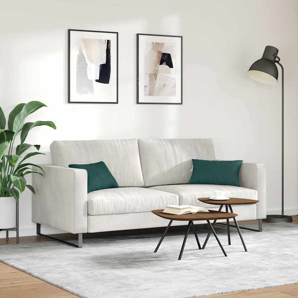 vidaXL Poduszki na sofę 2 pcs Ciemna zieleń 50 x 30 cm tkanina