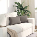 vidaXL Poduszki na sofę 2 pcs Ciemnoszary 50 x 30 cm tkanina