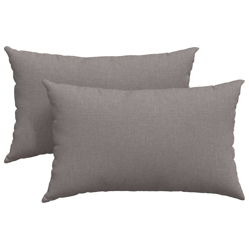 vidaXL Poduszki na sofę 2 pcs Ciemnoszary 50 x 30 cm tkanina