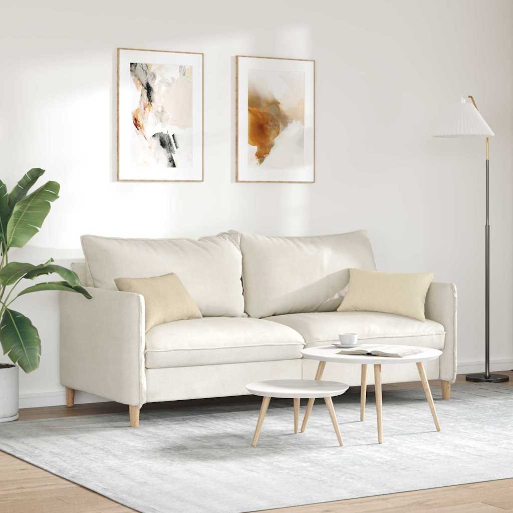 vidaXL Poduszki na sofę 2 pcs Kremowy 50 x 30 cm tkanina