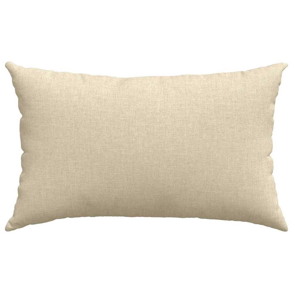 vidaXL Poduszki na sofę 2 pcs Kremowy 50 x 30 cm tkanina