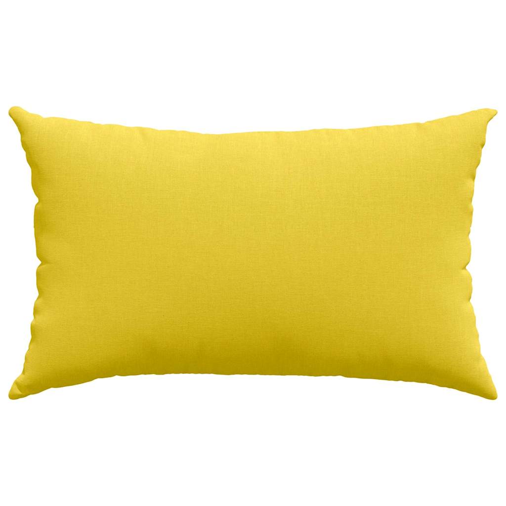vidaXL Poduszki na sofę 2 pcs Jasnożółty 50 x 30 cm tkanina