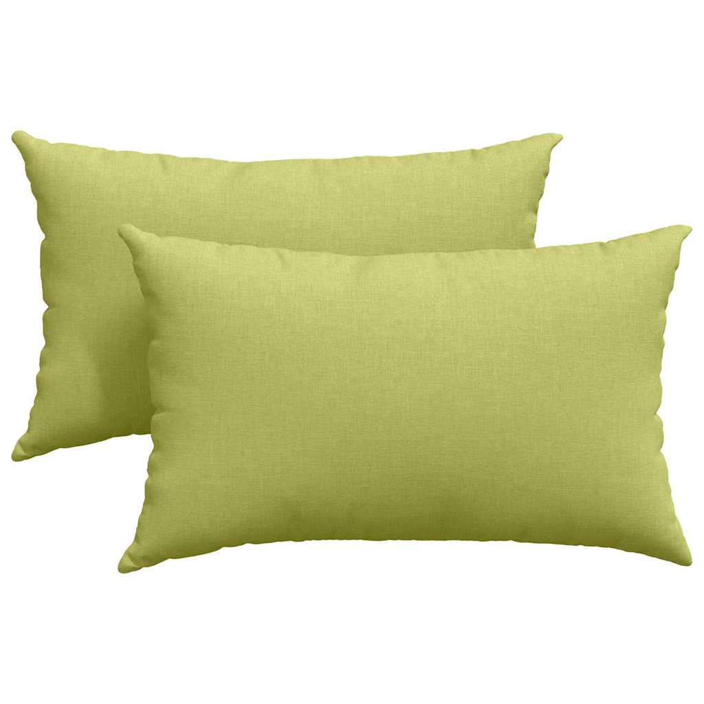 vidaXL Poduszki na sofę 2 pcs Jasnozielony 50 x 30 cm tkanina