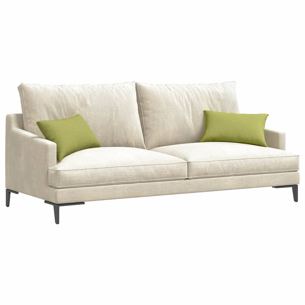 vidaXL Poduszki na sofę 2 pcs Jasnozielony 50 x 30 cm tkanina