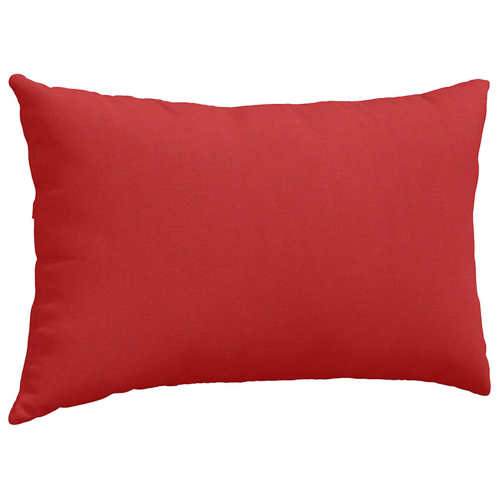 vidaXL Poduszki na sofę 2 pcs Czerwony 50 x 30 cm tkanina