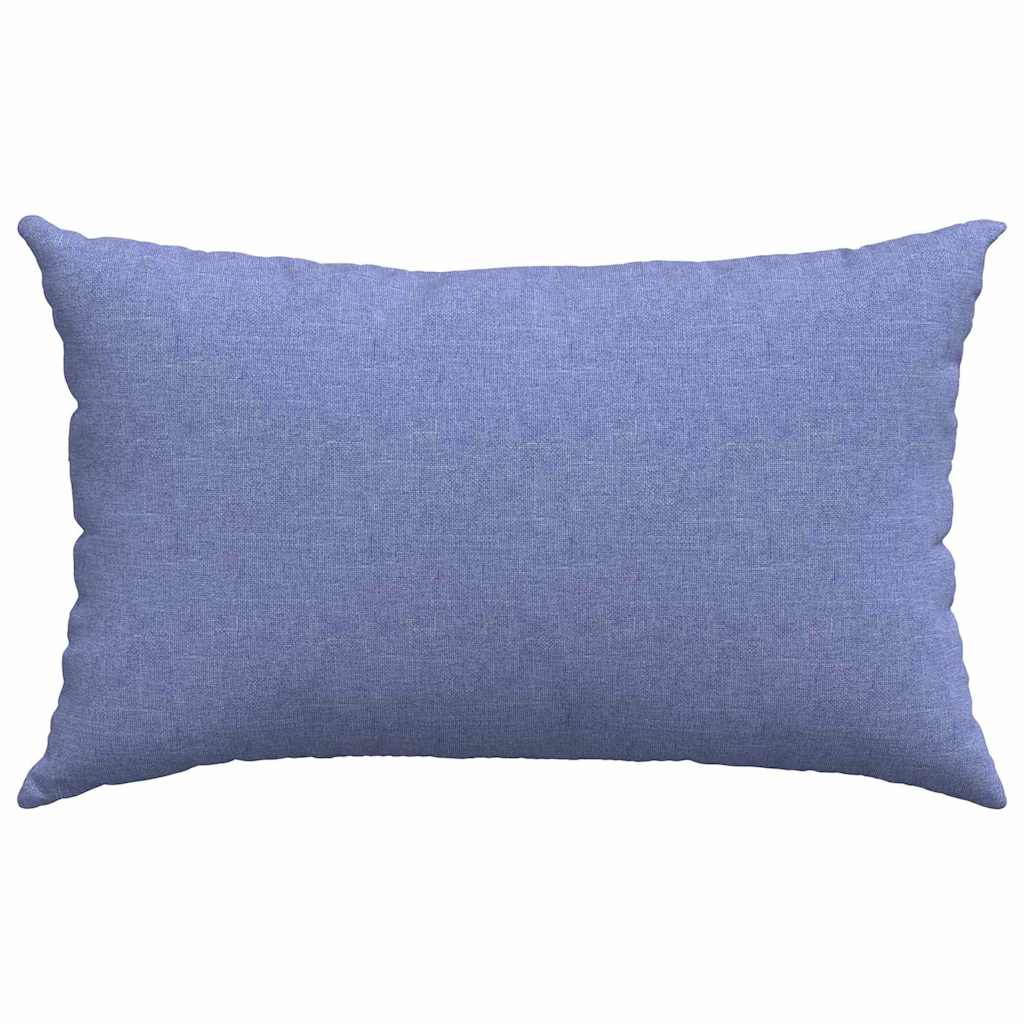 vidaXL Poduszki na sofę 2 pcs Niebieski dżins 50 x 30 cm tkanina