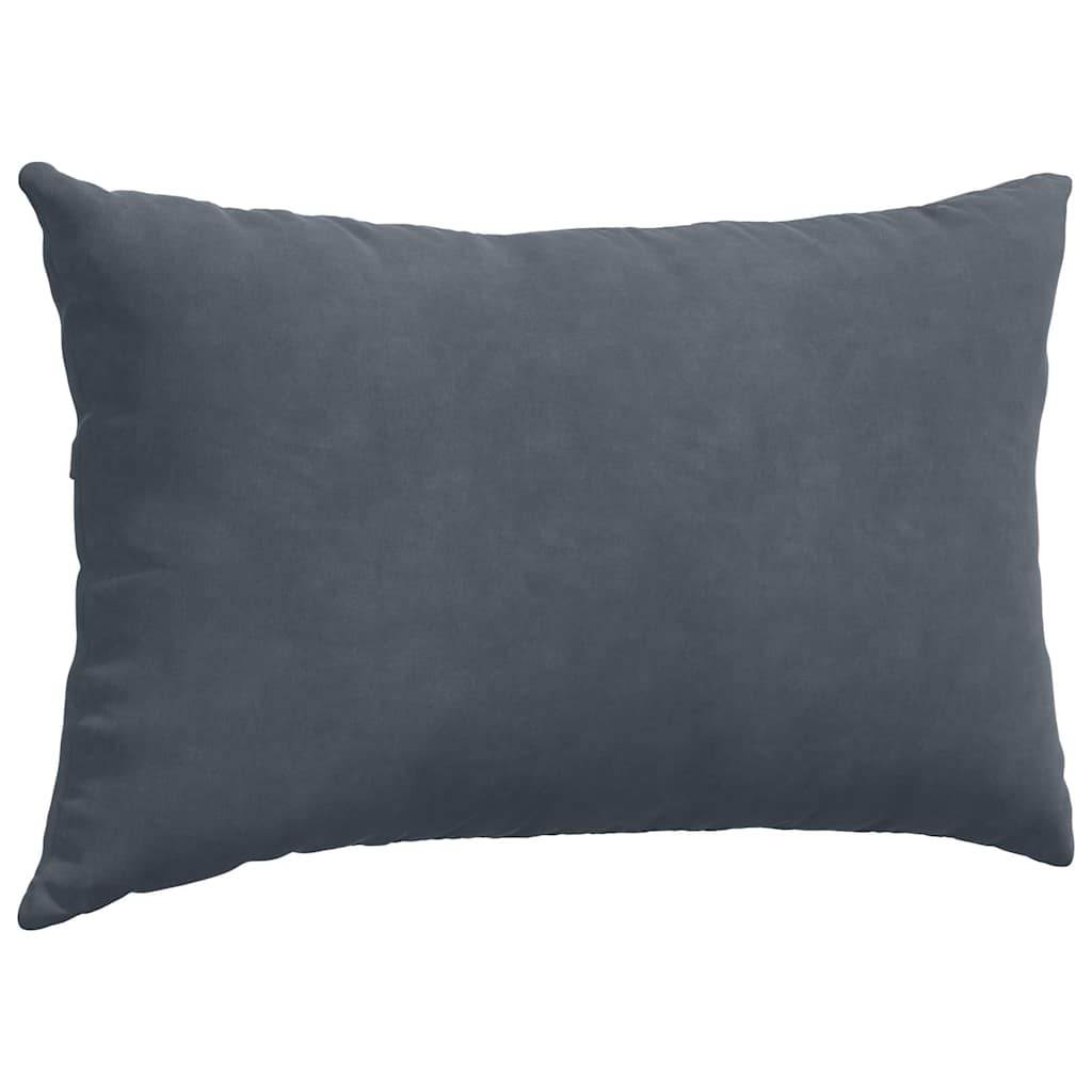 vidaXL Poduszki na sofę 2 pcs ciemno szary 50 x 30 cm