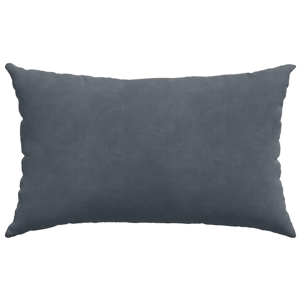 vidaXL Poduszki na sofę 2 pcs ciemno szary 50 x 30 cm