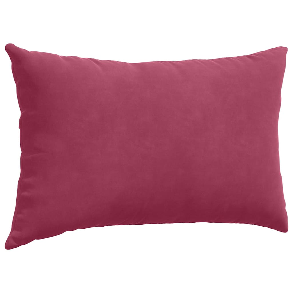 vidaXL Poduszki na sofę 2 pcs czerwone wino 50 x 30 cm