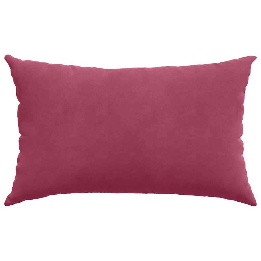 vidaXL Poduszki na sofę 2 pcs czerwone wino 50 x 30 cm