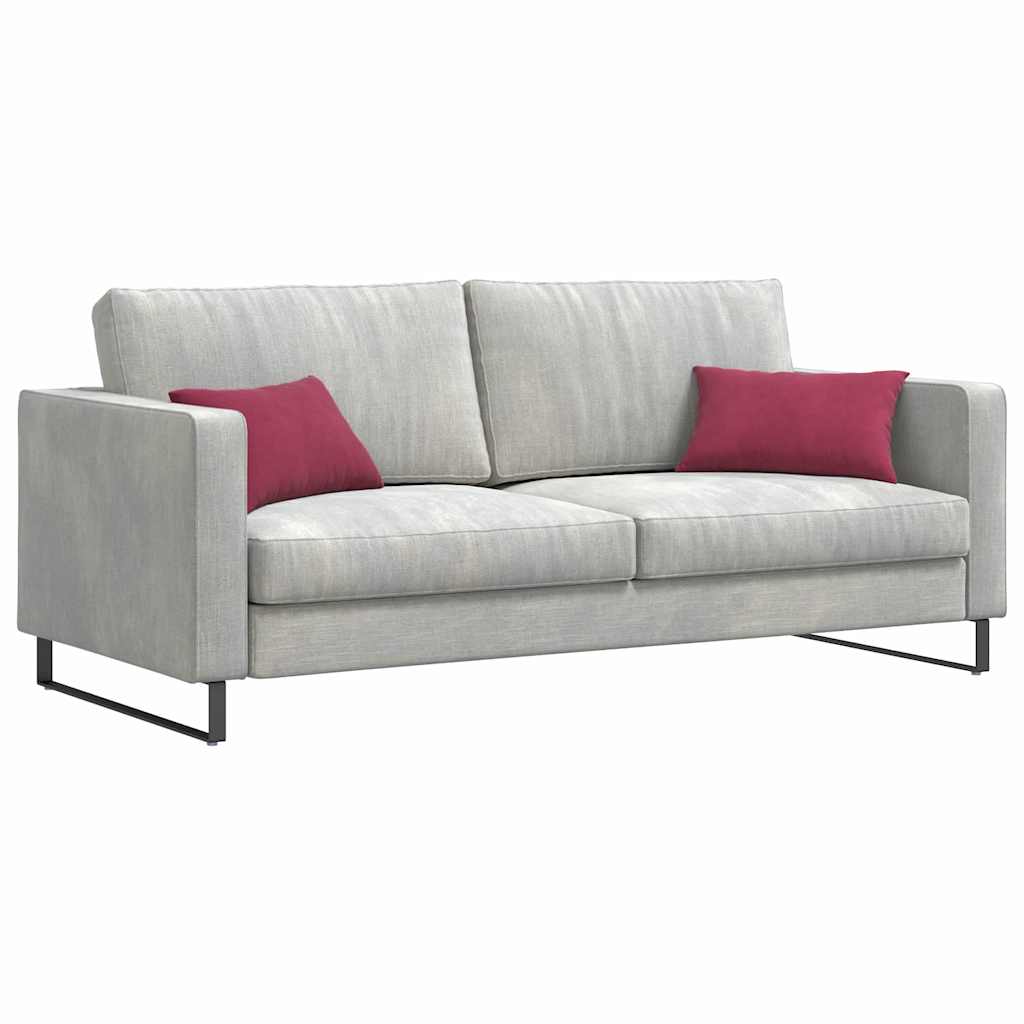 vidaXL Poduszki na sofę 2 pcs czerwone wino 50 x 30 cm