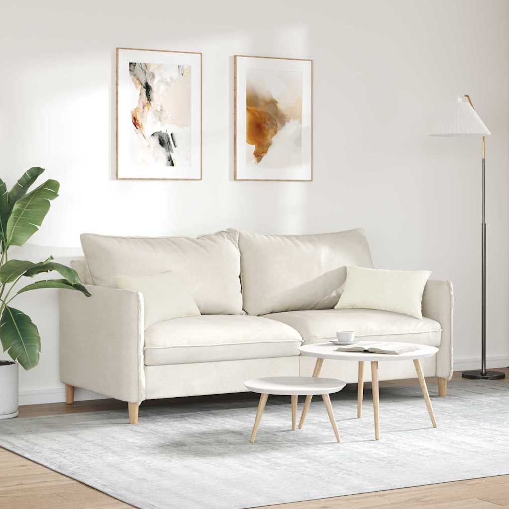 vidaXL Poduszki na sofę 2 pcs Kremowy 50 x 30 cm Tkanina sztruksowa