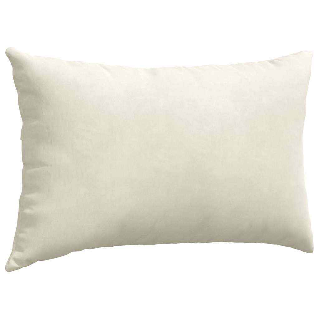 vidaXL Poduszki na sofę 2 pcs Kremowy 50 x 30 cm Tkanina sztruksowa