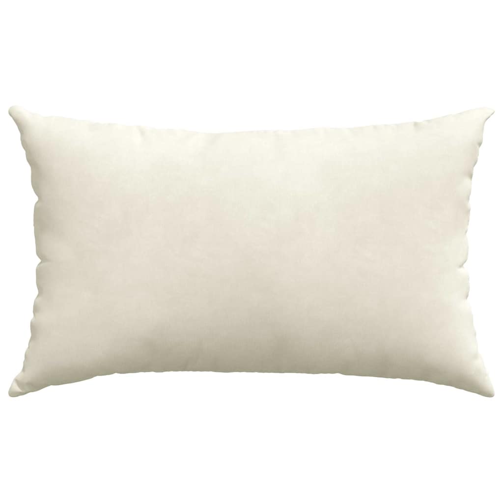 vidaXL Poduszki na sofę 2 pcs Kremowy 50 x 30 cm Tkanina sztruksowa