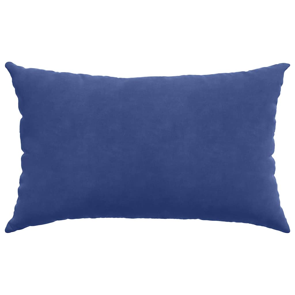 vidaXL Poduszki na sofę 2 pcs Niebieski policyjny 50 x 30 cm