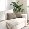 vidaXL Poduszki na sofę 2 pcs Ciemnoszary 50 x 30 cm tkanina