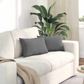 vidaXL Poduszki na sofę 2 pcs Ciemnoszary 50 x 30 cm tkanina