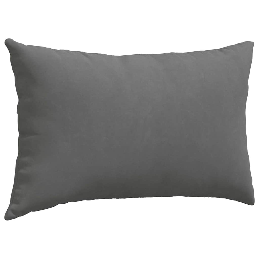 vidaXL Poduszki na sofę 2 pcs Ciemnoszary 50 x 30 cm tkanina