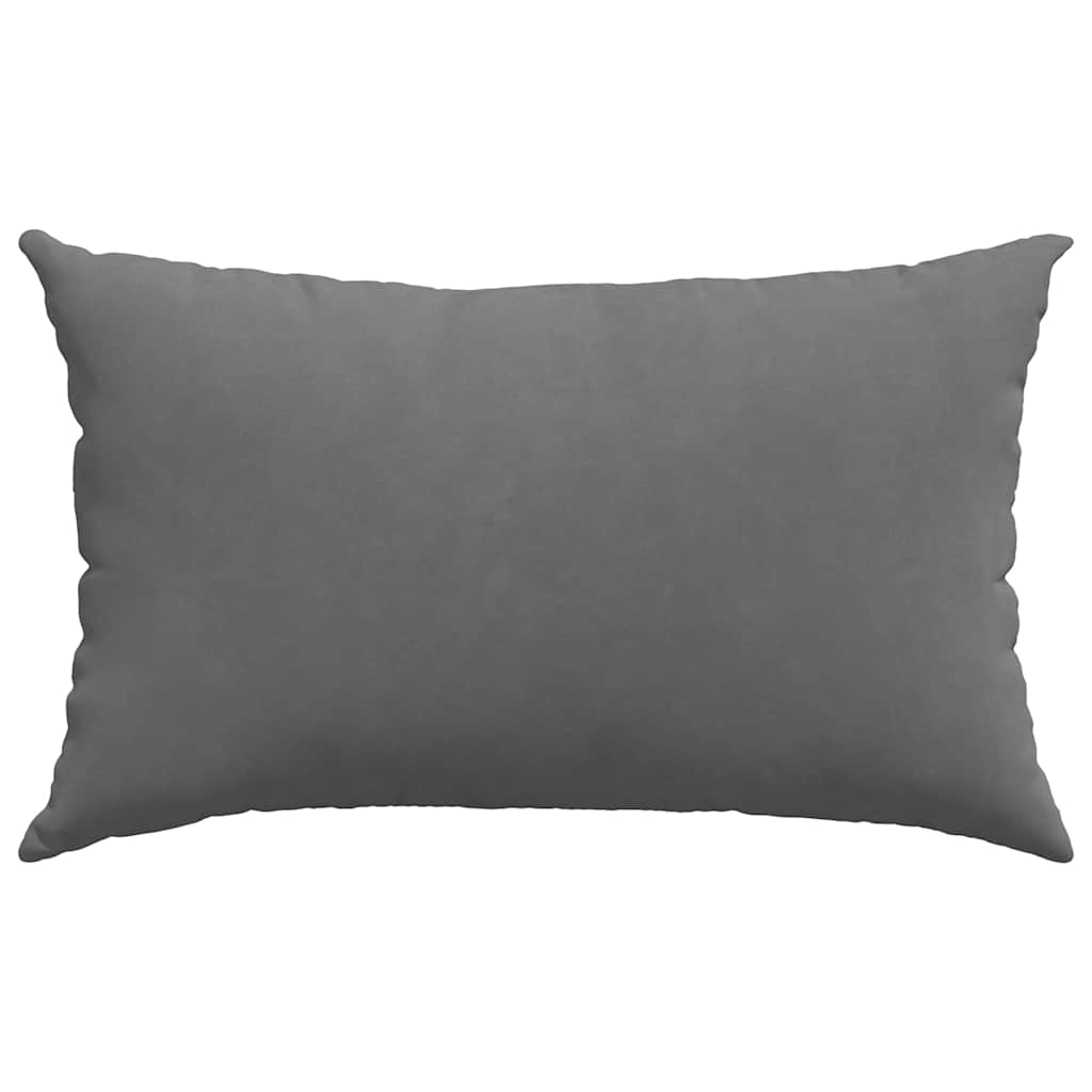 vidaXL Poduszki na sofę 2 pcs Ciemnoszary 50 x 30 cm tkanina