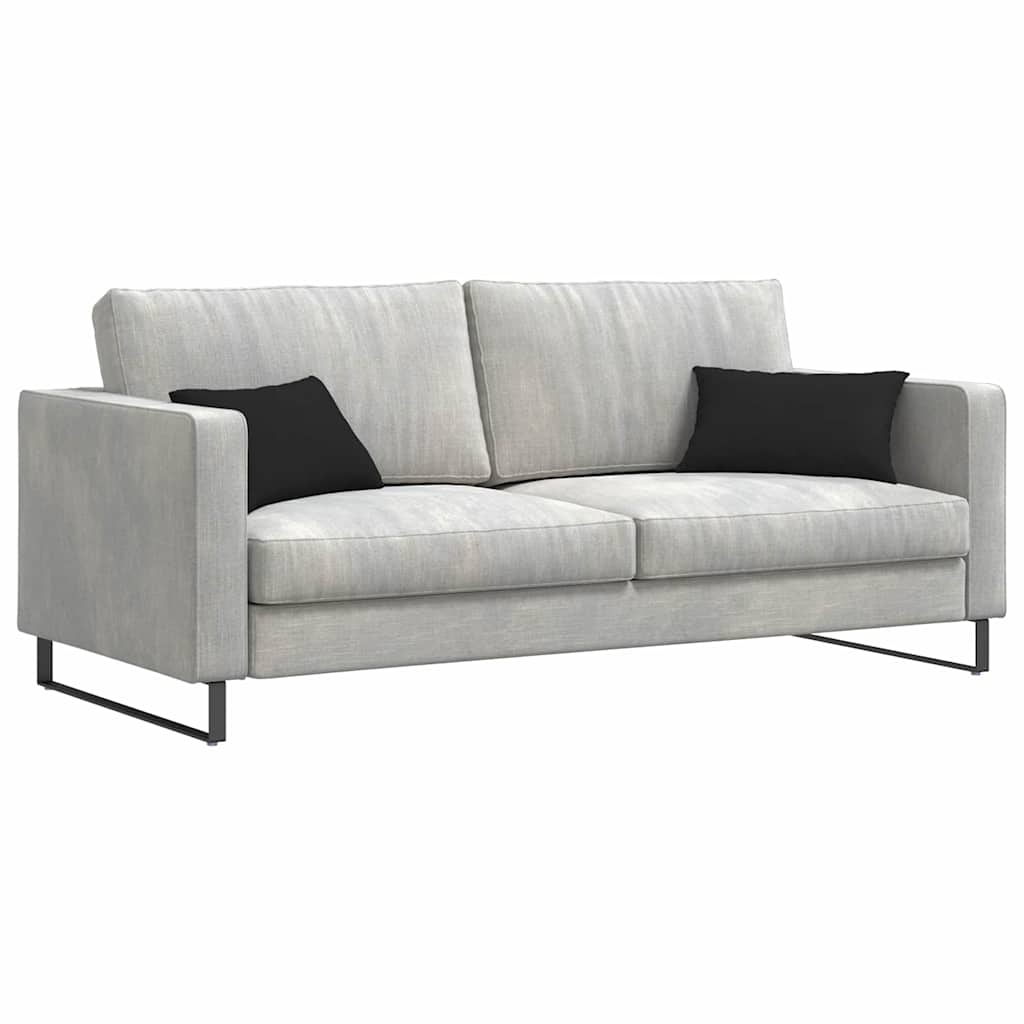 vidaXL Poduszki na sofę 2 pcs Czarny 50 x 30 cm tkanina
