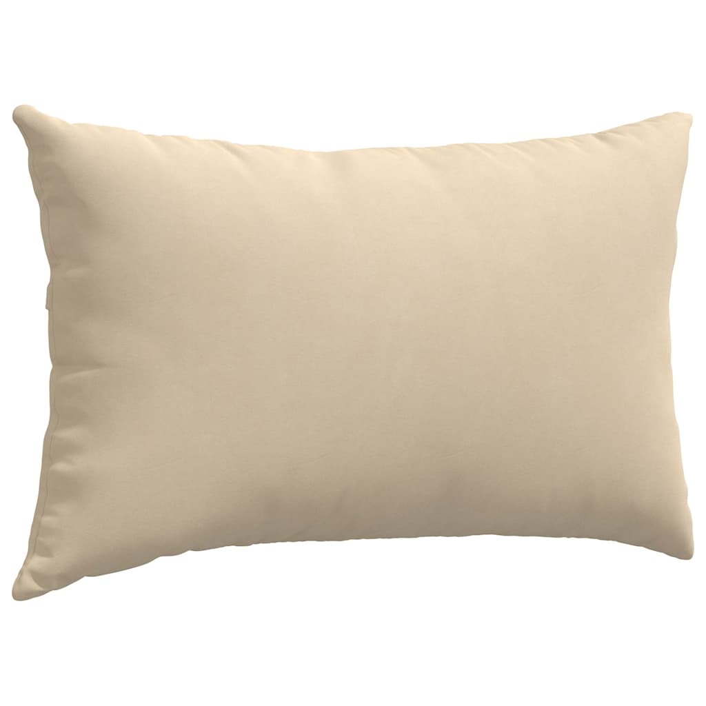 vidaXL Poduszki na sofę 2 pcs Kremowy 50 x 30 cm tkanina