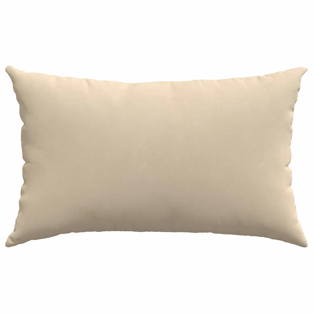 vidaXL Poduszki na sofę 2 pcs Kremowy 50 x 30 cm tkanina