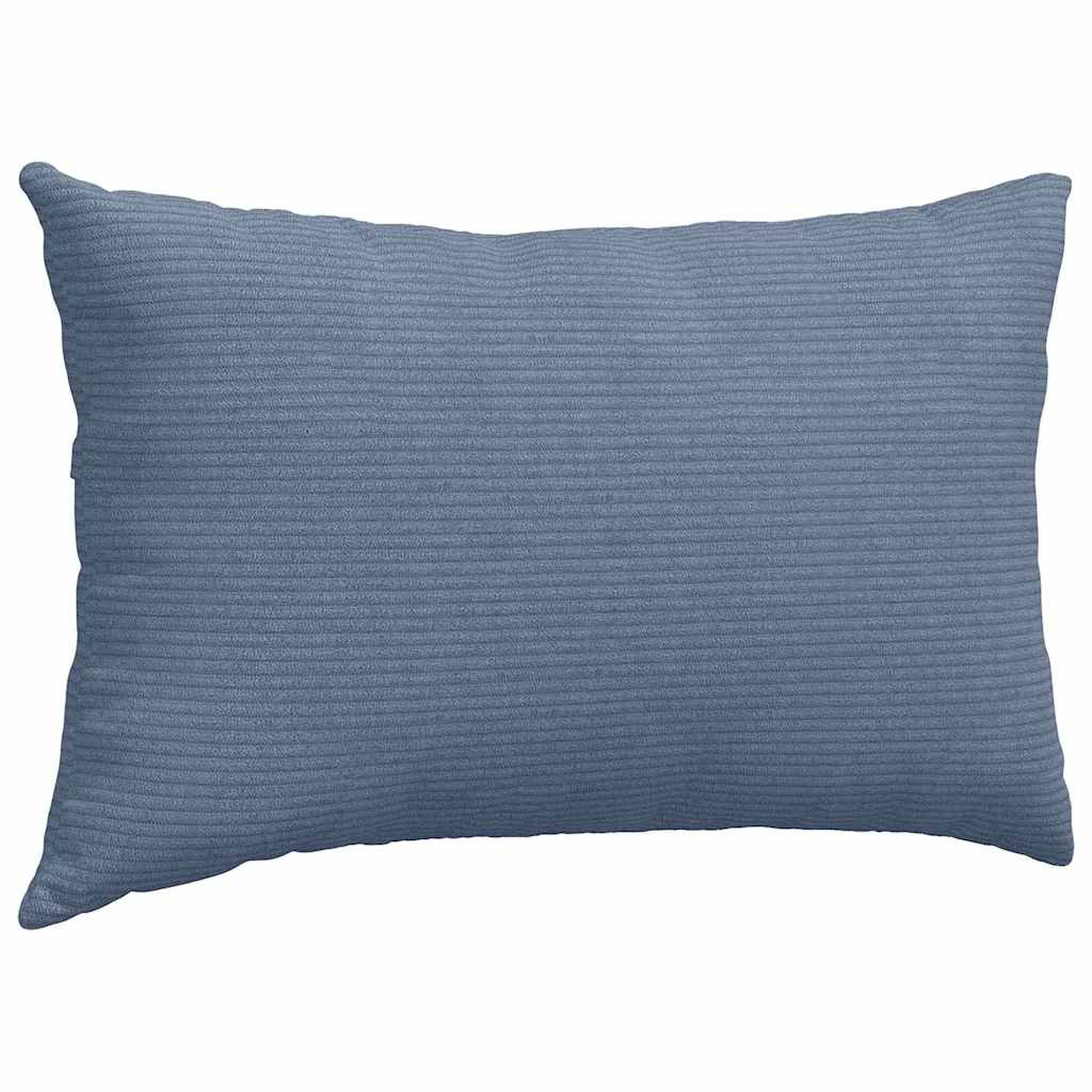 vidaXL Poduszki na sofę 2 pcs Niebieski 50 x 30 cm Tkanina sztruksowa