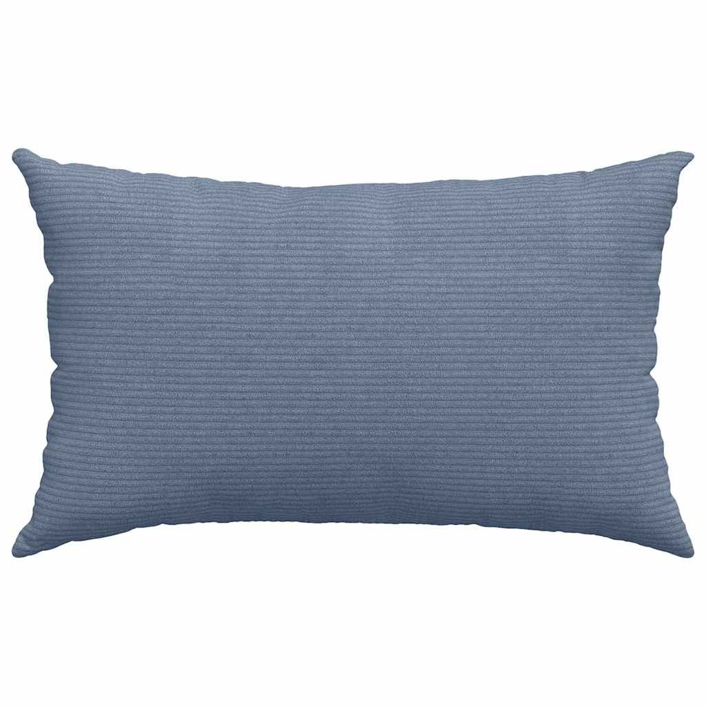 vidaXL Poduszki na sofę 2 pcs Niebieski 50 x 30 cm Tkanina sztruksowa