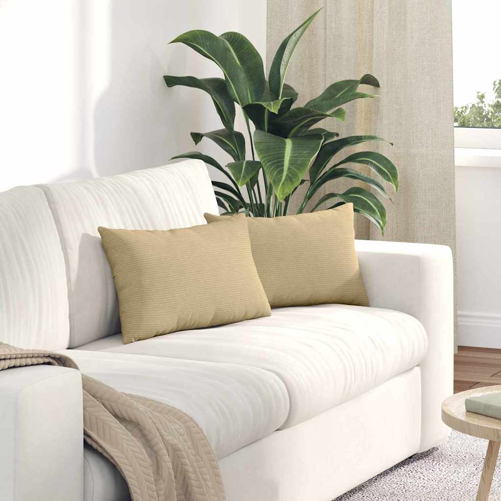 vidaXL Poduszki na sofę 2 pcs Szary zielony 50 x 30 cm