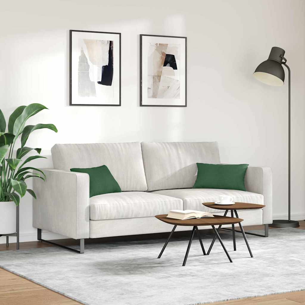 vidaXL Poduszki na sofę 2 pcs Ciemna zieleń 50 x 30 cm