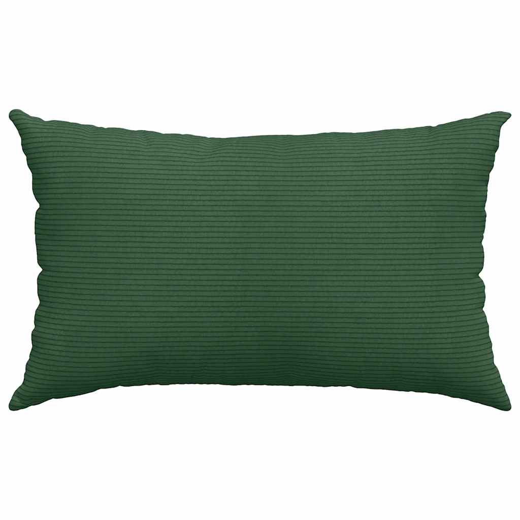 vidaXL Poduszki na sofę 2 pcs Ciemna zieleń 50 x 30 cm