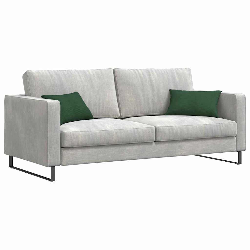 vidaXL Poduszki na sofę 2 pcs Ciemna zieleń 50 x 30 cm