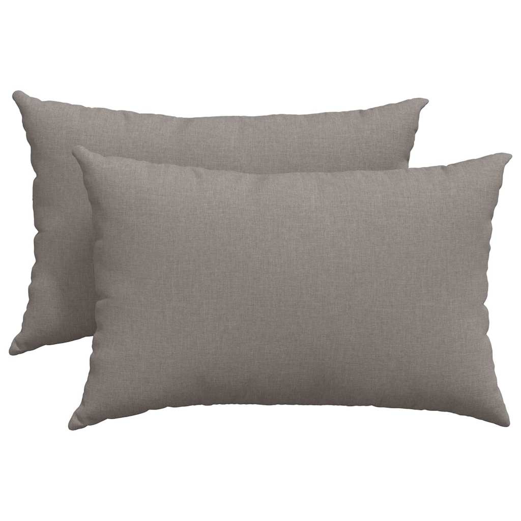 vidaXL Poduszki na sofę 2 pcs Ciemnoszary 60 x 40 cm tkanina