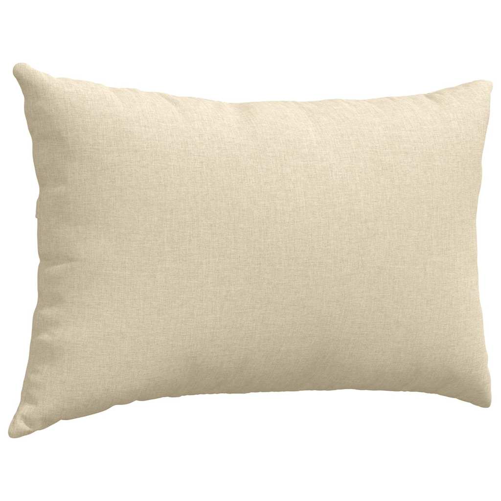vidaXL Poduszki na sofę 2 pcs Kremowy 60 x 40 cm tkanina