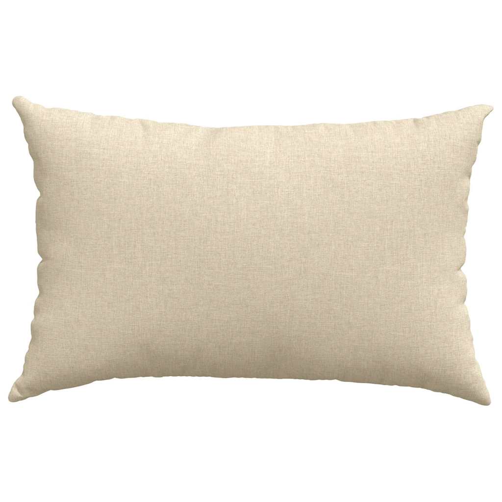 vidaXL Poduszki na sofę 2 pcs Kremowy 60 x 40 cm tkanina