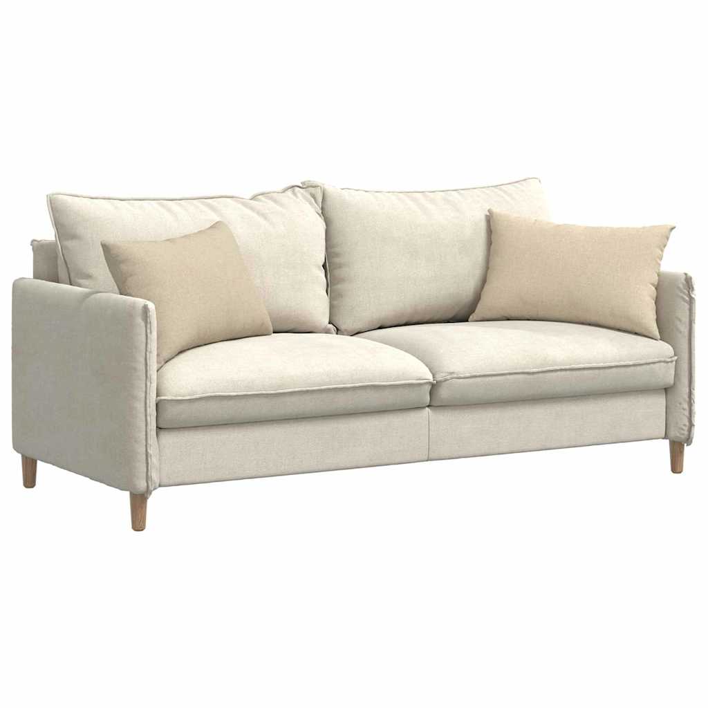 vidaXL Poduszki na sofę 2 pcs Kremowy 60 x 40 cm tkanina