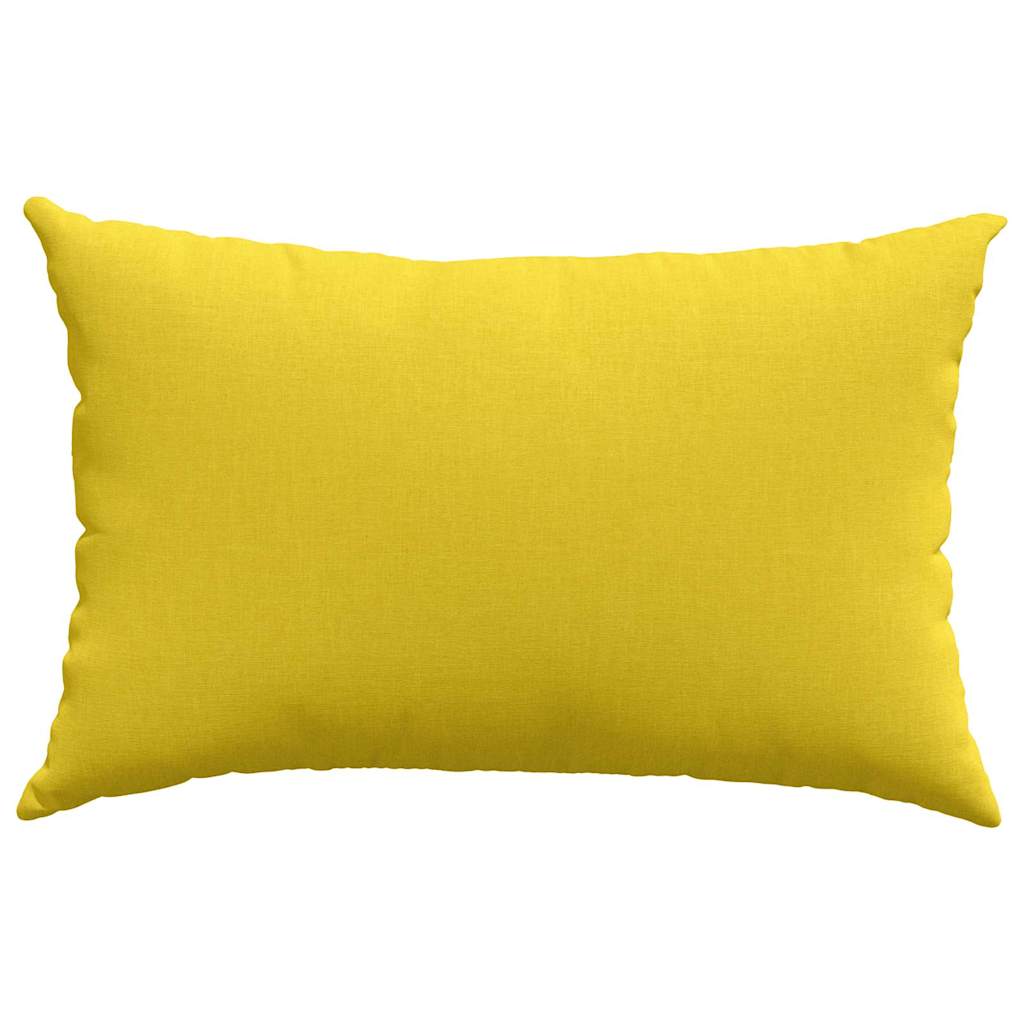 vidaXL Poduszki na sofę 2 pcs Jasnożółty 60 x 40 cm tkanina