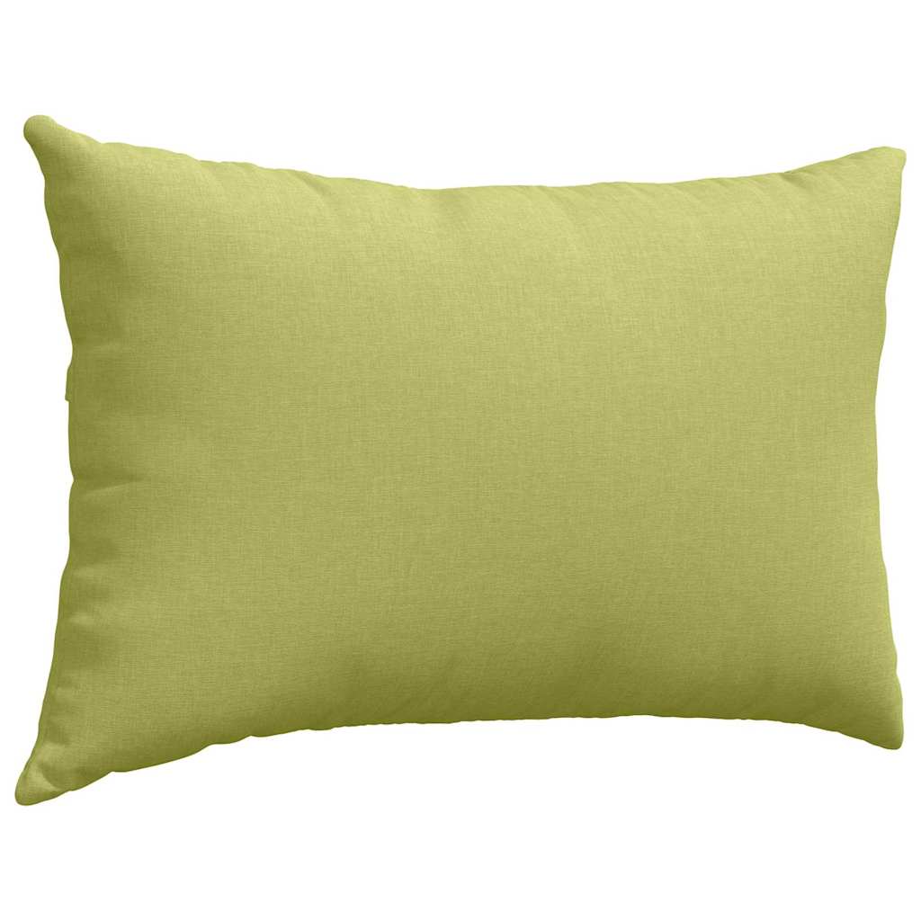 vidaXL Poduszki na sofę 2 pcs Jasnozielony 60 x 40 cm tkanina