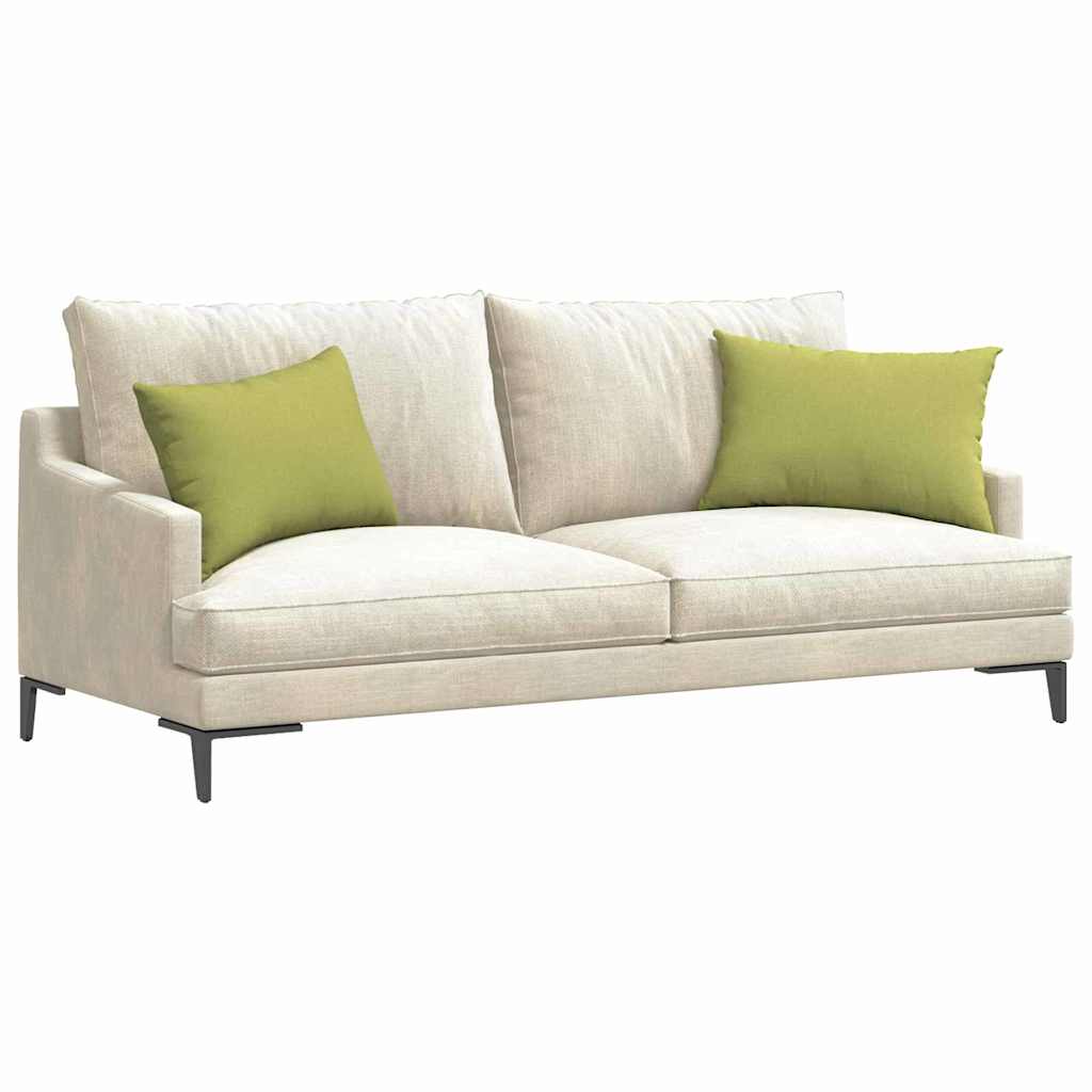 vidaXL Poduszki na sofę 2 pcs Jasnozielony 60 x 40 cm tkanina