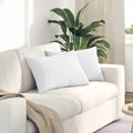 vidaXL Poduszki na sofę 2 pcs Biały 60 x 40 cm tkanina