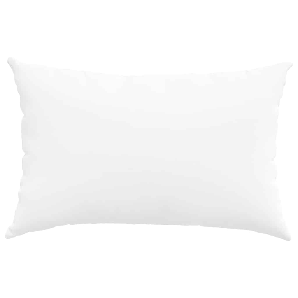 vidaXL Poduszki na sofę 2 pcs Biały 60 x 40 cm tkanina