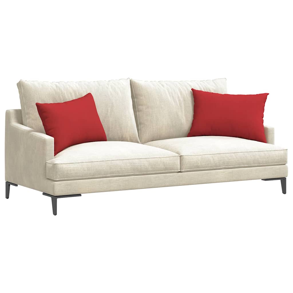 vidaXL Poduszki na sofę 2 pcs Czerwony 60 x 40 cm tkanina