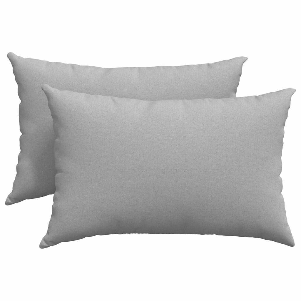 vidaXL Poduszki na sofę 2 pcs Szary chmur 60 x 40 cm tkanina